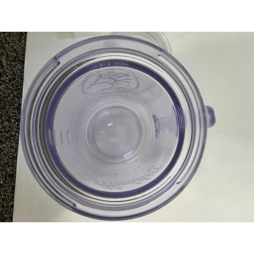 Aladdin Insulated Mason Jar Plastic Travel Mug 20oz Clear w/Lid & Straw - Set/2